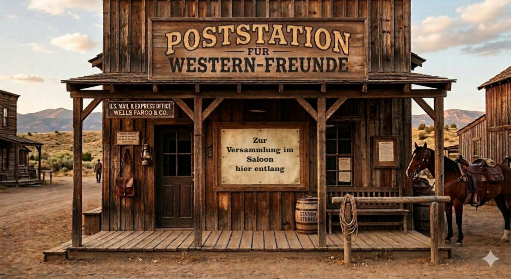 Eingang zur Poststation für Western-Freunde